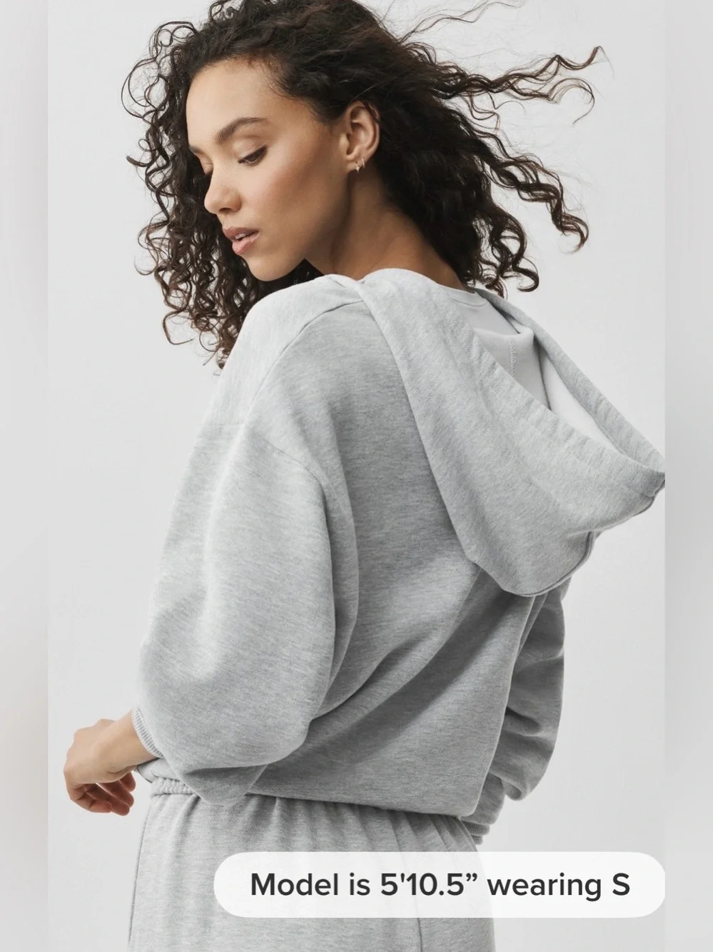 ALO Yoga NWT Accolade Full Zip Hoodie Athletic Heather Grey Relaxed Fit Size L